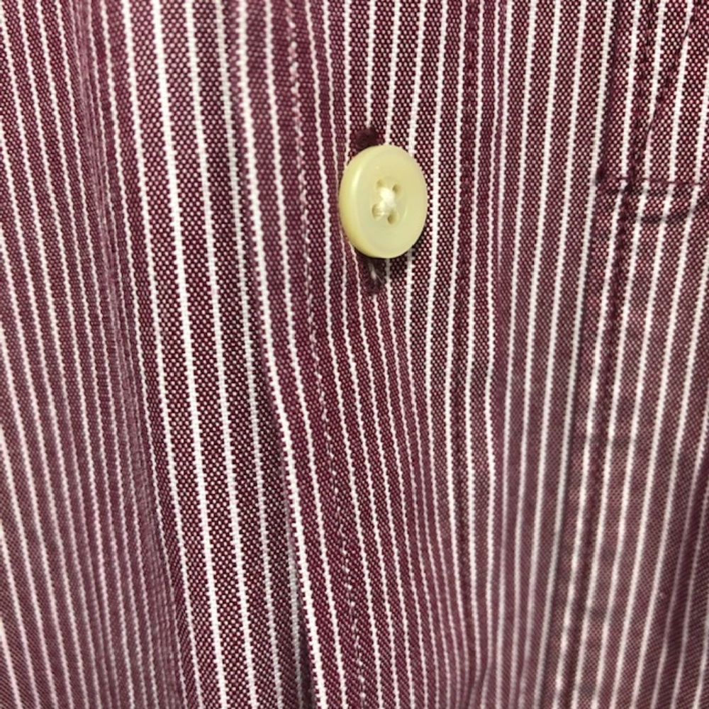 Abercrombie Mens Muscle Small Button Down Burgundy - Picture 7 of 8
